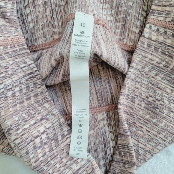 Lululemon Wunder Under Crop High Rise Leggings Full On Luon‎ 21" - Picture 10 of 14